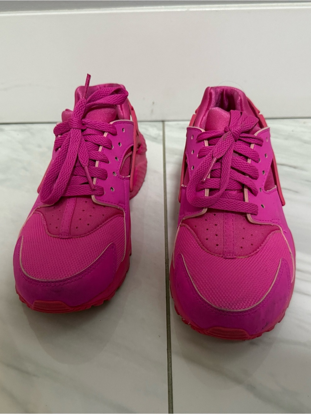 Nike Kids Hot Pink Lace-Up Athletic Sneakers